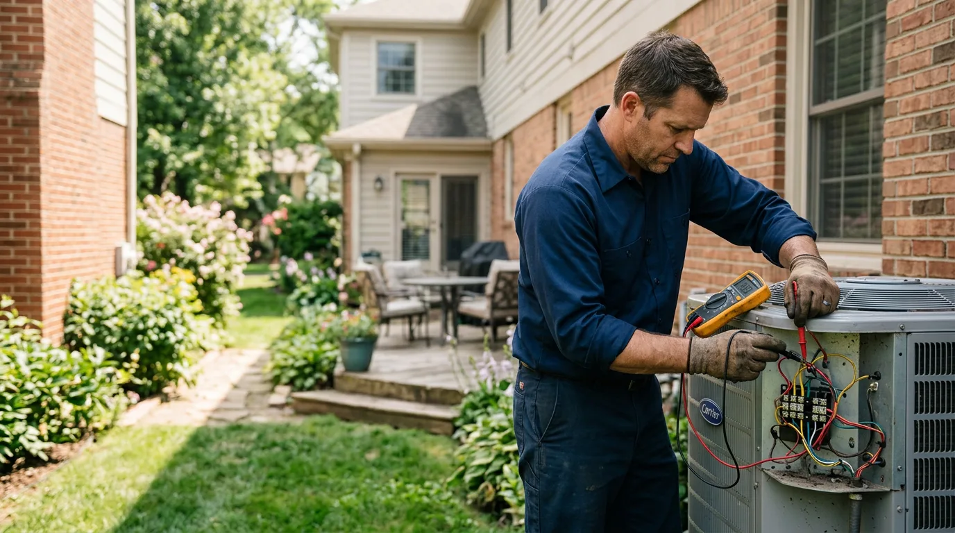 HVAC technician working near Labadieville, LA